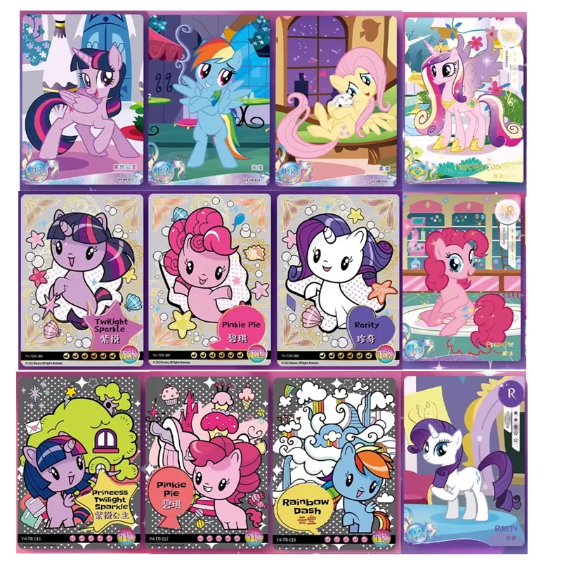 My Little Pony Trading Card Game My Little Pony Cards Box Friendship Forever Flash Card Children\'s Christmas Collection Gift ﻿