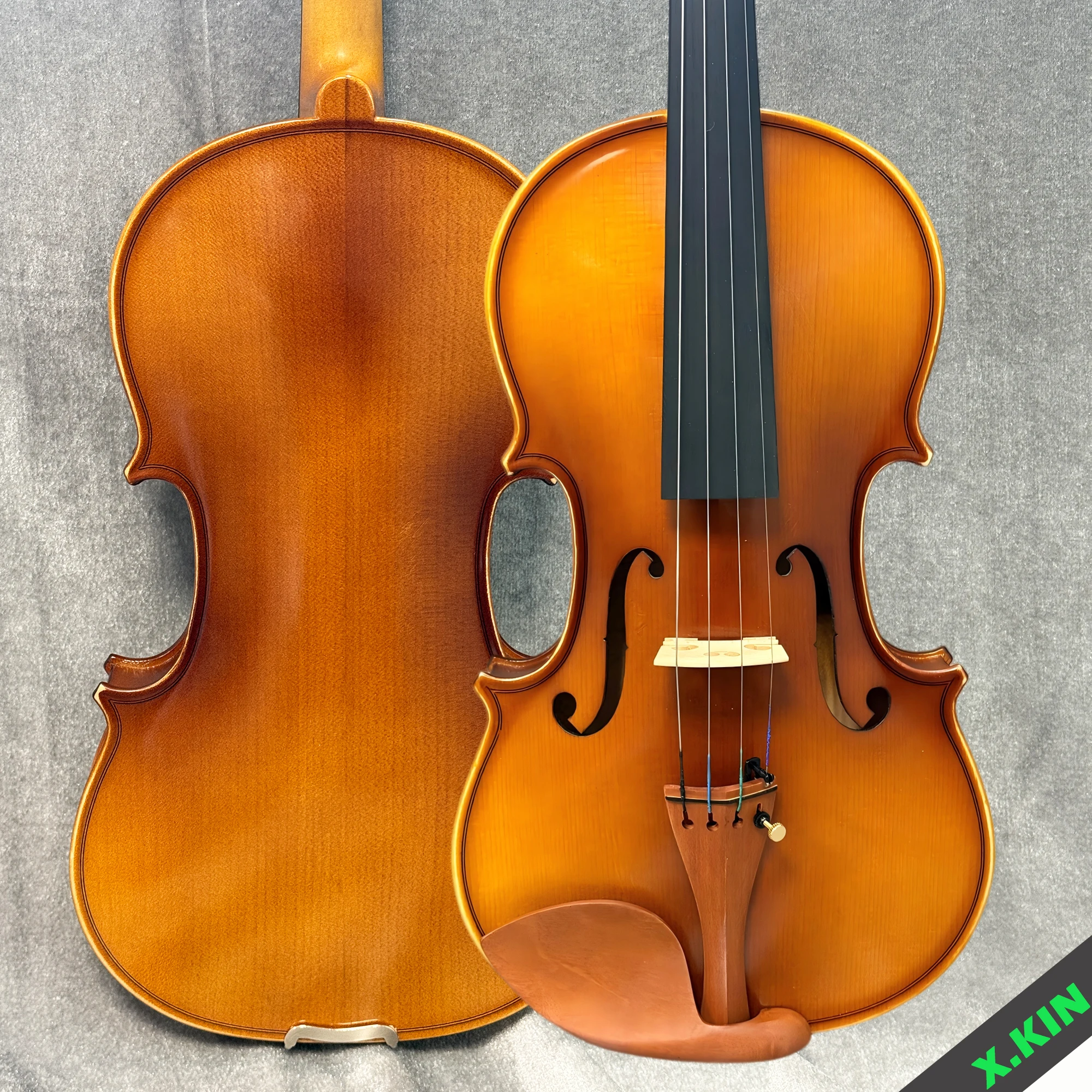 

4/4 Full Size Matte Violin Solid Wood Spruce Top Jujube Wood Fittings Student Beginner Violin Bright Tone