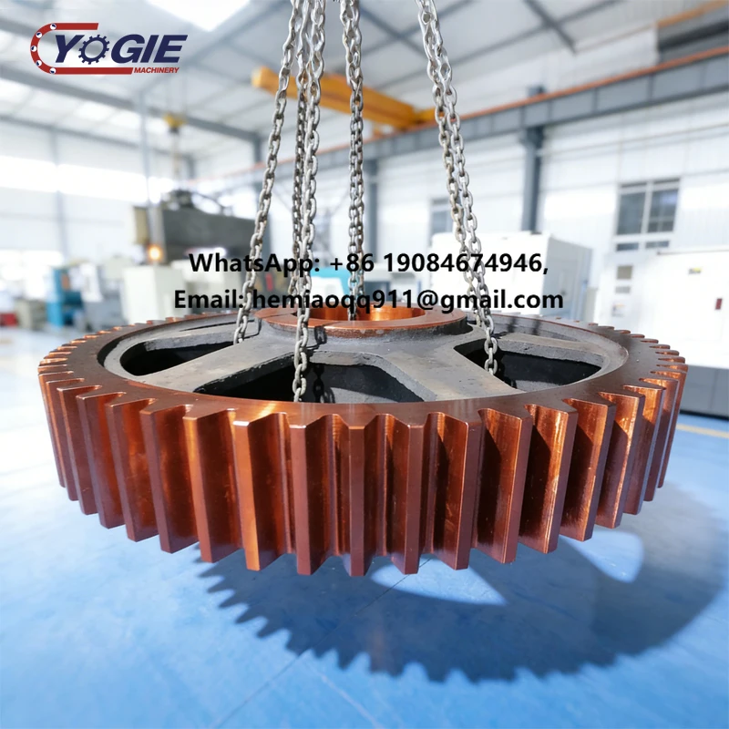 Non-standard CNC Machined Manufacturing Long Service Life Large Gear Ring Girth Gear for Transmission System