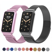 Milanese Strap for Xiaomi Mi Band 7 Pro Smart Watch Magnetic Stainless Steel Wristband for Mi Band 7 Pro Metal Protective Cover
