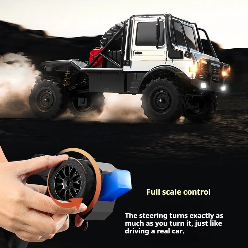 MN-333 Remote Control Car Simulation model Rc truck RV with LED Lights for Boys Kids Rechargeable Battery 4WD Toy Gift