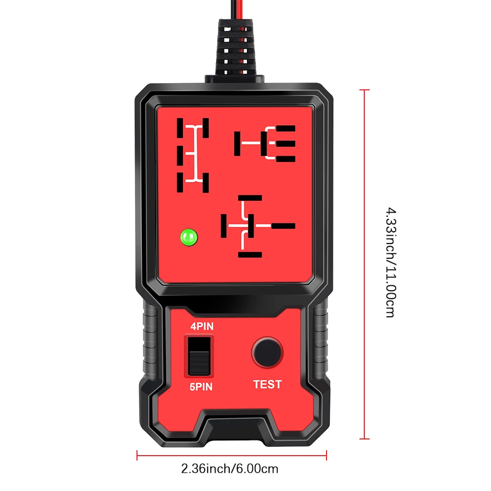 Voltage Tester Car Battery Checker Automotive Electronic Relay Tester Indicator Light Car Relay Tester Universal 12V Accessories