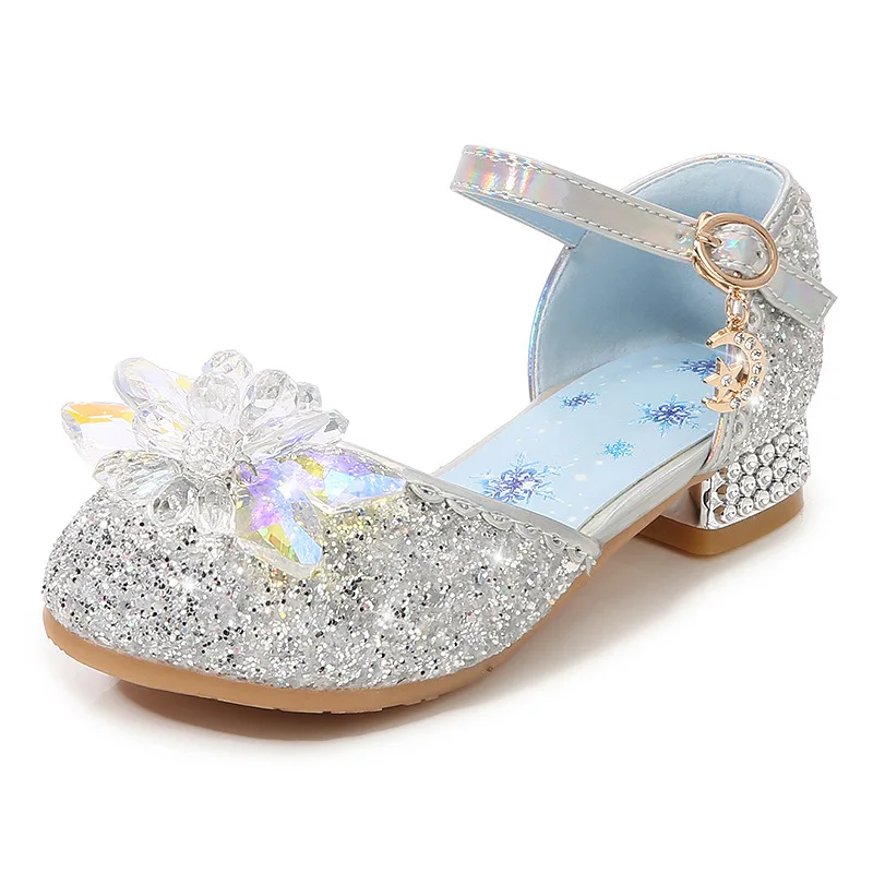 Kids Party Sandals Girls Princess Shoes Children Dance Footwear Students Soft Bottom Performance Shoes Babies Wedding Footwear