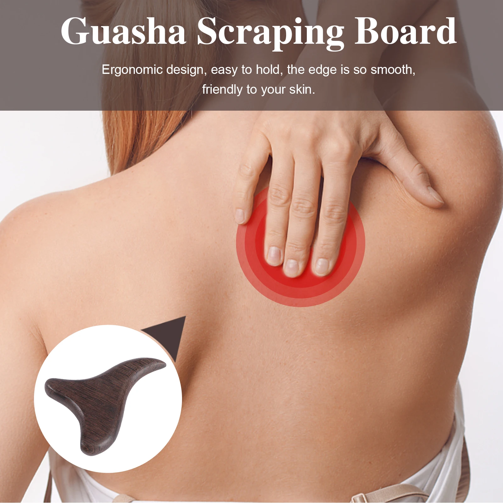 

2Pcs Wooden Sha Massager S Face Neck Massager Scraping Board Face Neck Shoulder Foot Back Massage Tools Spa Gifts