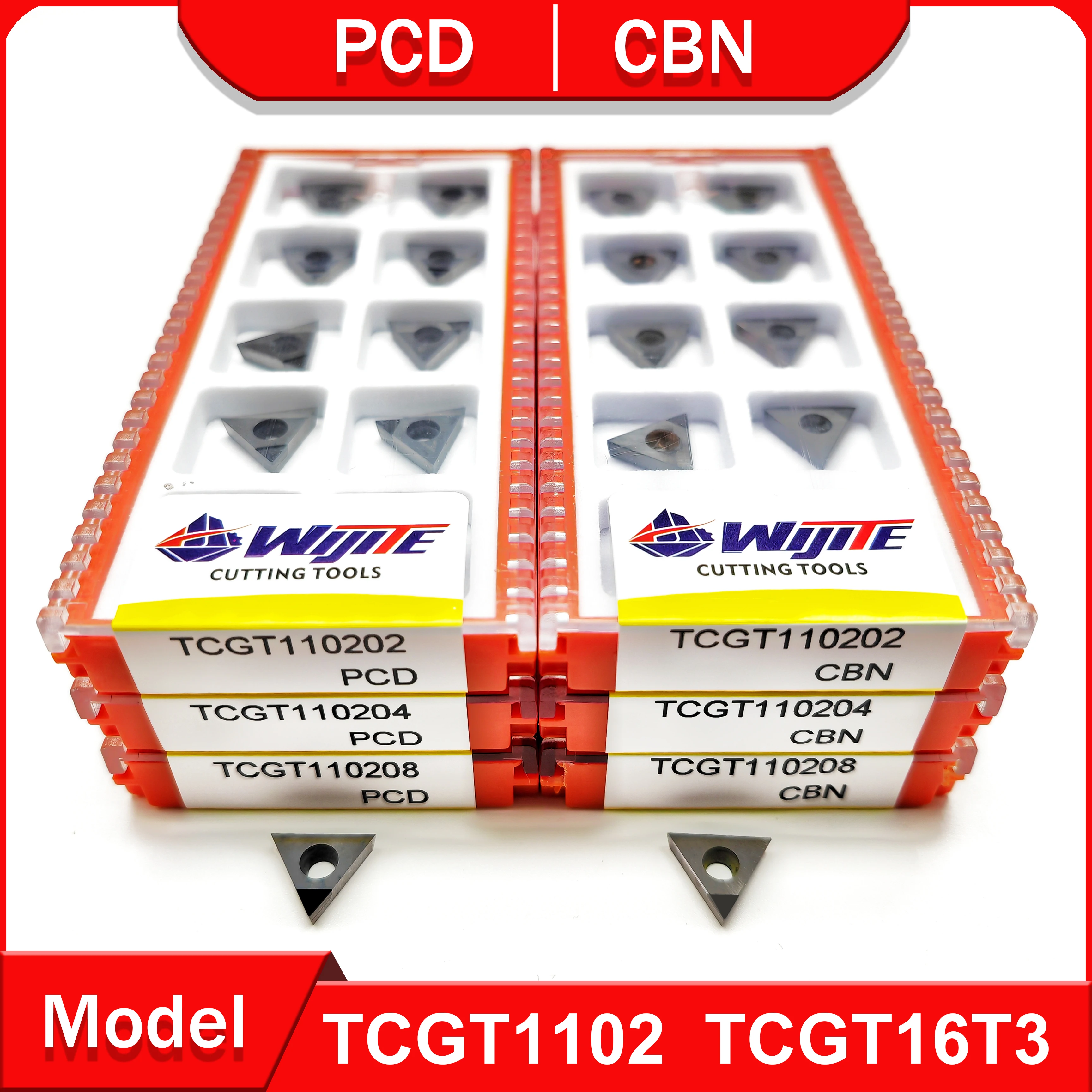 

TCGT CBN turning tool TCGT110202 04 08 TCGT16T302 04 08 for hard steel and cast iron PCD tool processing copper and aluminum