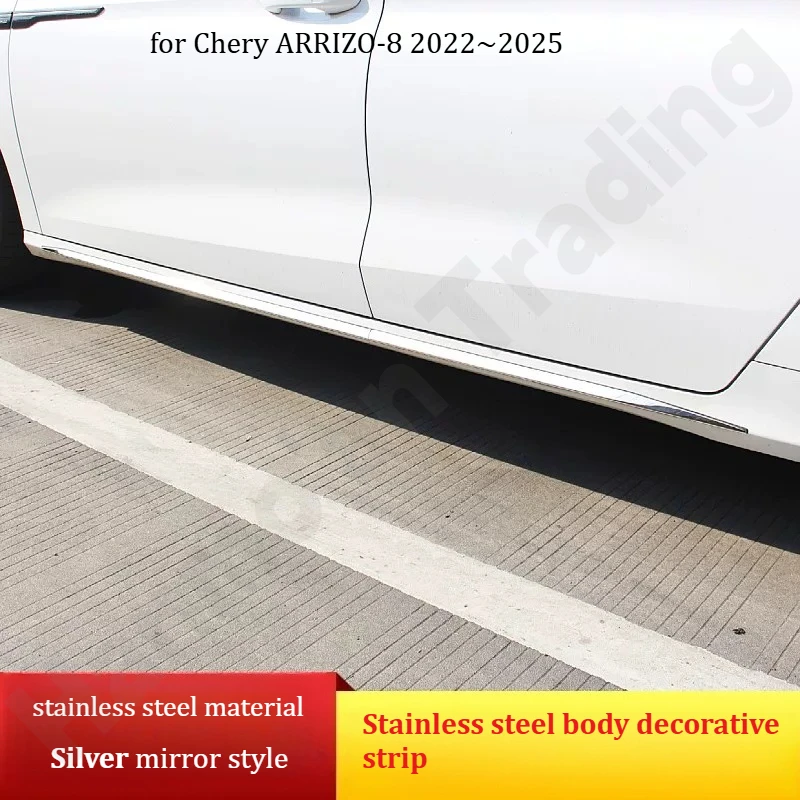 

for Chery ARRIZO-8 2022~2025 Car body decorative strips/door border polishing strips/exterior decorative accessories/auto parts