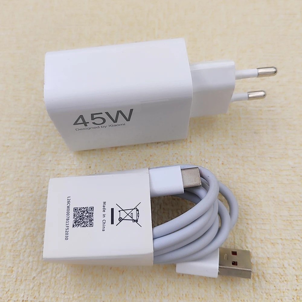 Original Xiaomi 45W Turbo Charger Fast Charge EU Adapter For Mi 10T POCO X3 NFC X4 GT M5S M6 Redmi K30 K40 Note 9 10 11 14 Pro - náhled 6