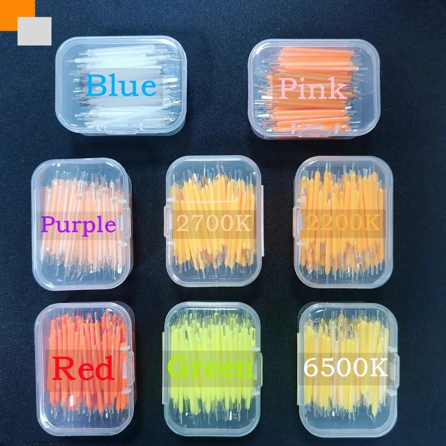 5‑100Pcs 38mm Hard LED Filament Bulb DIY Lamp Beads Multicolor 2200K 2700K 6500K Blue Red Green Pink Purple for Home Decoration