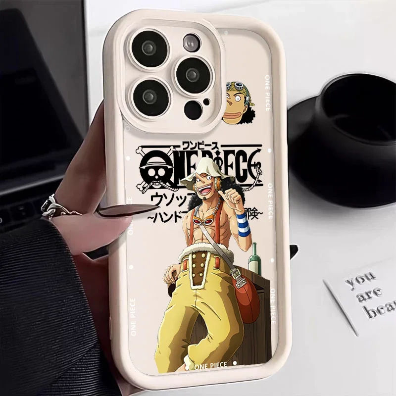 New O-One-P-Pieces Anime Stitch Silicone Case For iPhone 15 14 13 12 11 Pro Max XS XR X 7 8 Plus SE Bumper Soft Protectiou cover