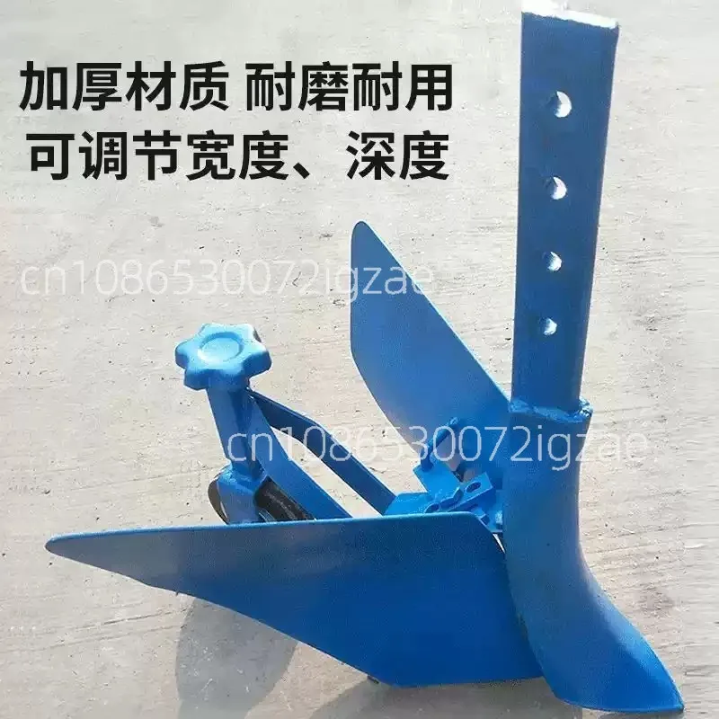 Micro-tiller ditch opener ditching plow adjustable hand-held multi-functional small orchard fertilization ditching