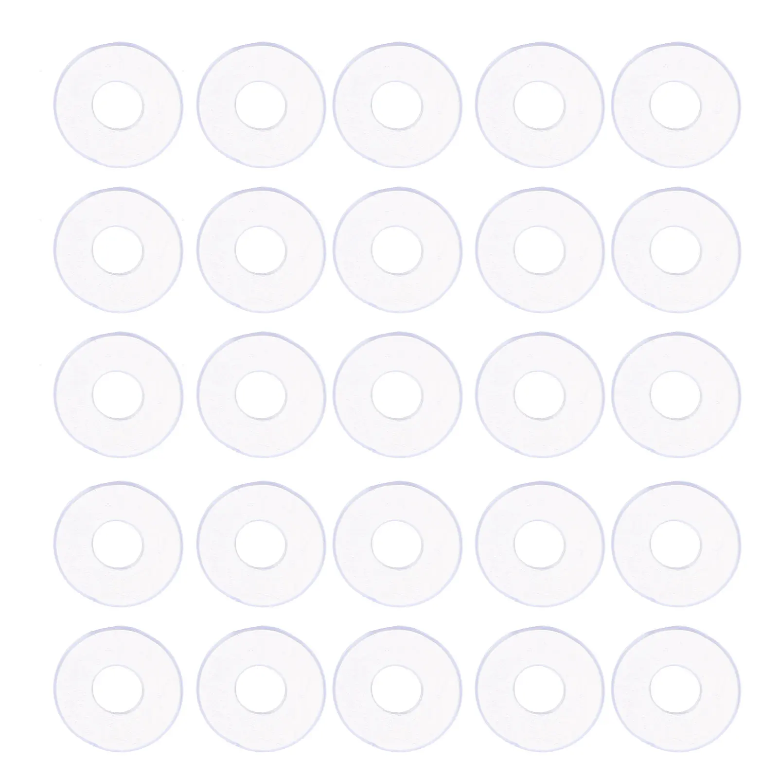 

50pcs Screw Washer PVC Plastic Flat Clear Lightweight Easy Install Replacement for Shower Door Handle Towel Bar Faucet