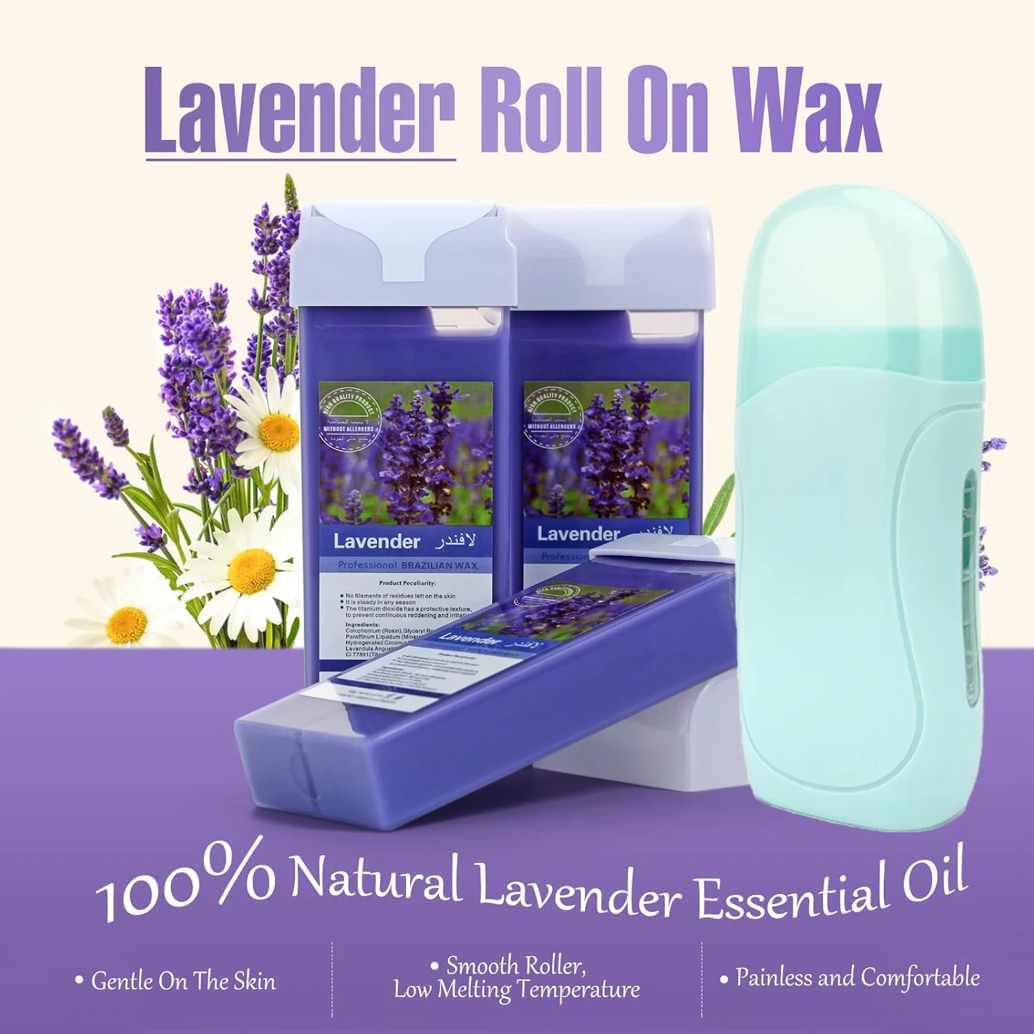 للجنسين الأسطوانة الشمع لفة لإزالة الشعر الشمع على مزيل الشعر الشمع كريم سخان المعدات أداة سخان الصبح الساخن خرطوشة الصبح عدة #1