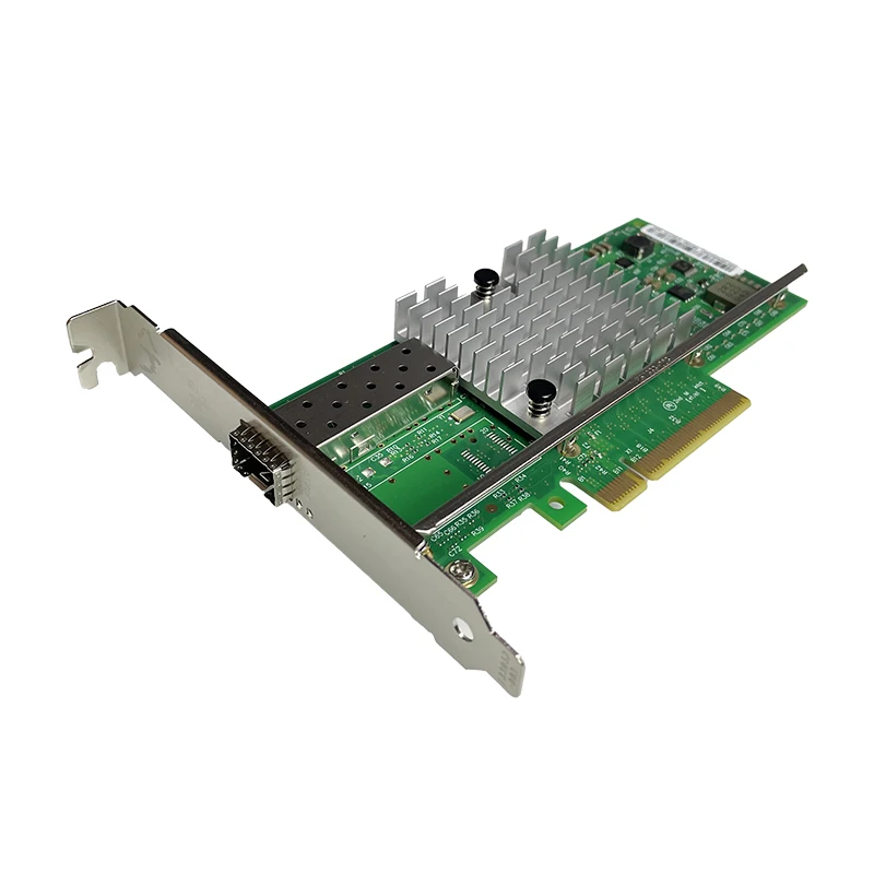 XikeStor Tarjeta de red SFP + 10G, controlador de host Intel PCI-E x8, compatible con v2.0 PCIe x16 (5,0 GT/s)