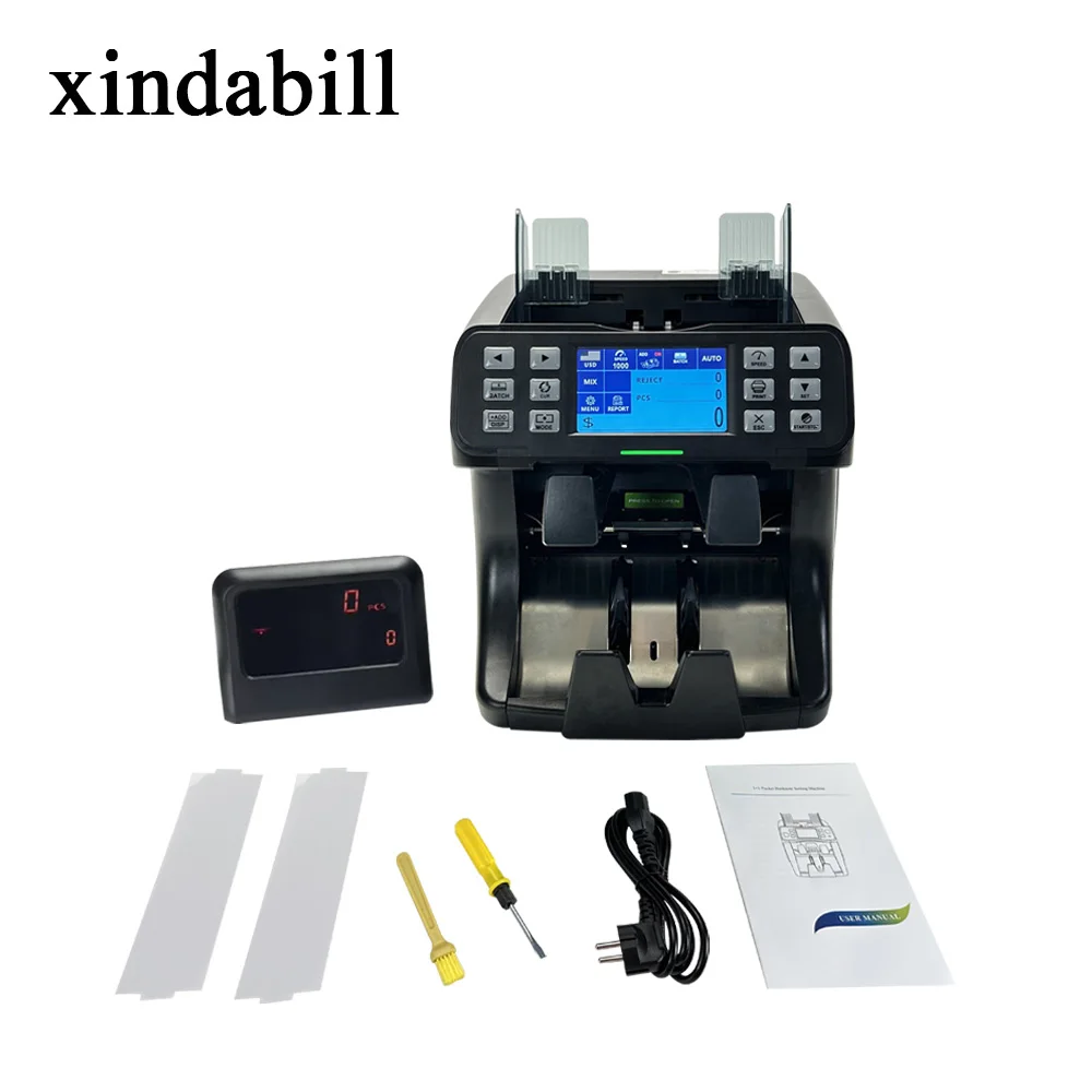

Cash Counting Machine Serial Number Reading Value Counter Fake Note Sorter Detector Mixed Denomination Money Counting Machine
