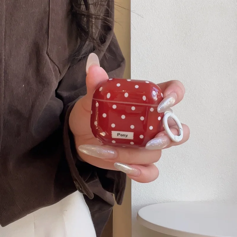 Korean Red Polka Do…