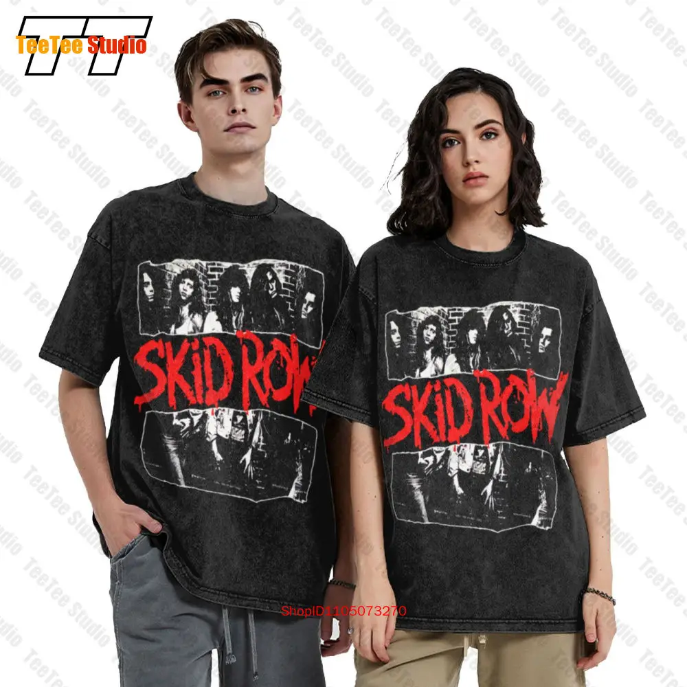 تي شيرت Vintage 1989 Skid Row Concert Tour Vintage كبير الحجم FOHM #2