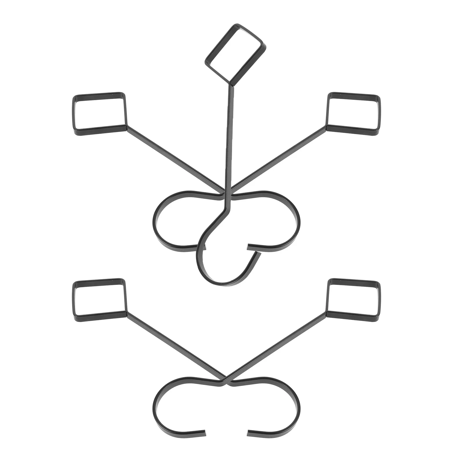 

5 pcs Extra Long Clothes Hooks Metal Closet Rod Hanger For Purse Bag Hat Coat Storage Display Rack Purse Organizers For Closet