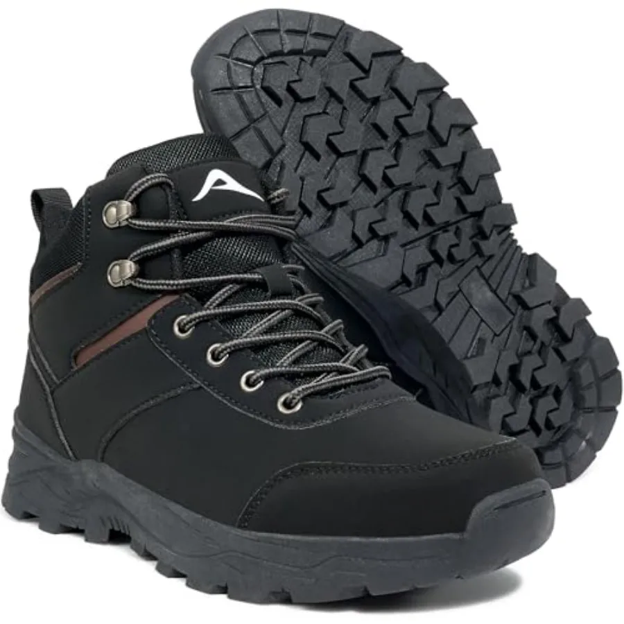 

HARENCE Men's Waterproof Hiking Boots Lightweight Slip-Resistant Ankle Support for Trekking Walking