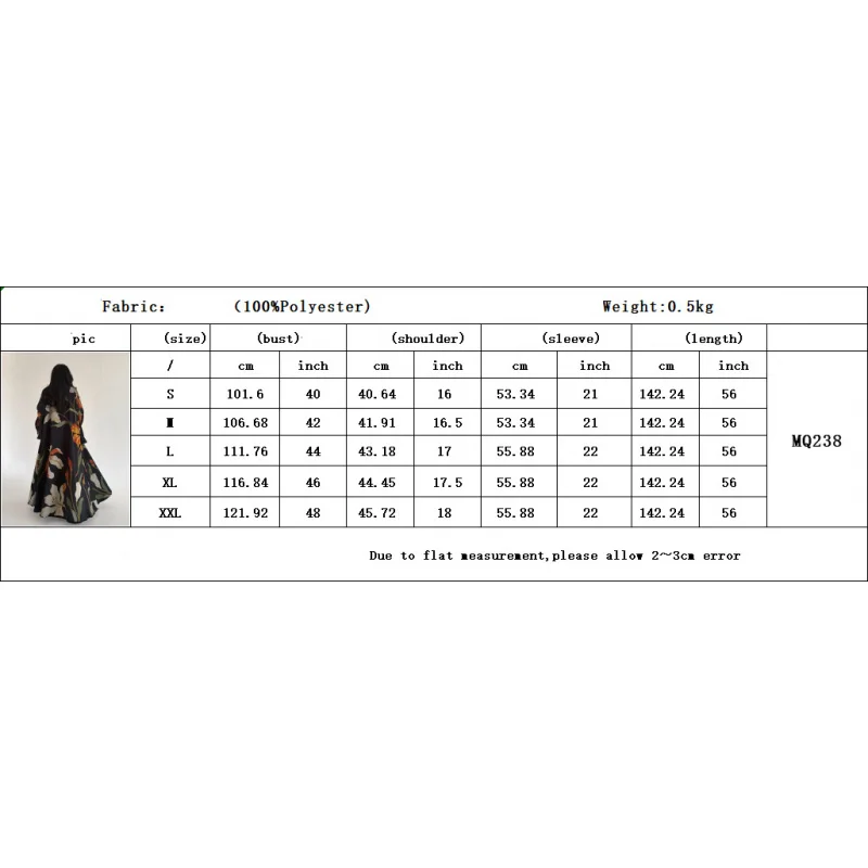 سترة صوفية مطبوعة بالزهور الإسلامية عباية عصرية مع حجاب أبيا دبي فاخر صيفي كبايا قفطان تركيا رداء للنساء #6