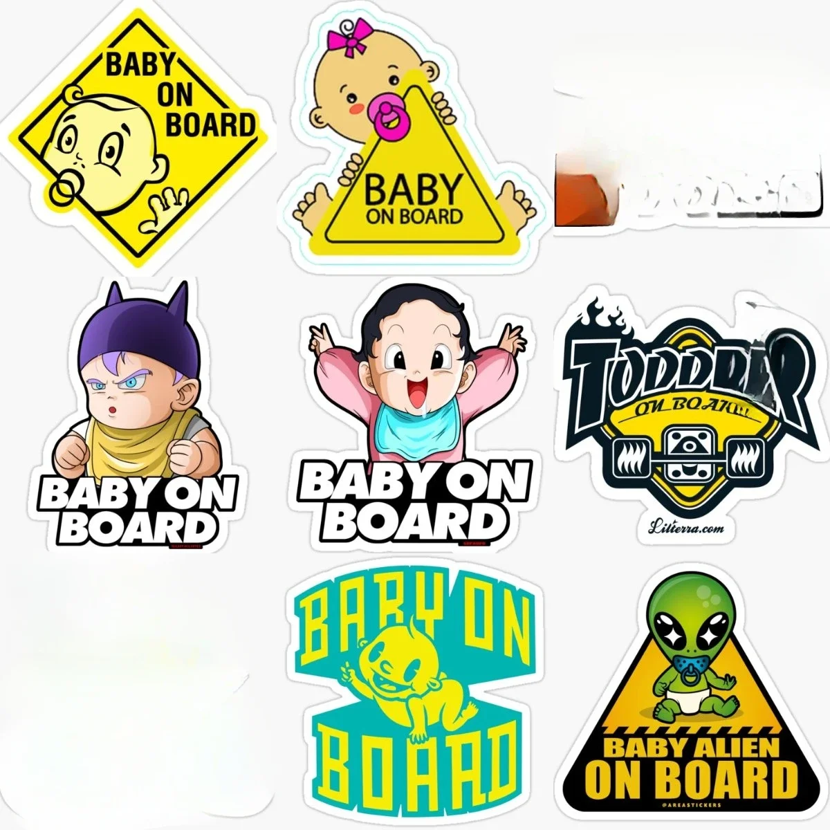 

Creative Cute Anime Baby on Board Baby in Car PVC Warning Sticker Decorate Motorcycle Car Bumper Camper Van Decal Accessories