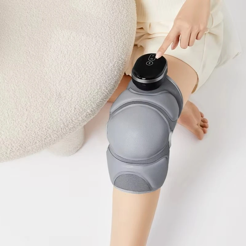 Cordless Knee Massager, Hot Compress Heating Pad, Air Compression Wrap for Knee Arm Calf, Pain Relief Brace