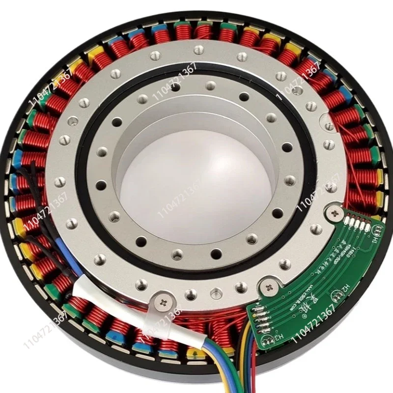 700W 14810 Large Hollow Shaft Ultra Low Speed Disc DC Brushless Motor Flat Thin Motor Large Permanent Magnet Brushless DC Motor