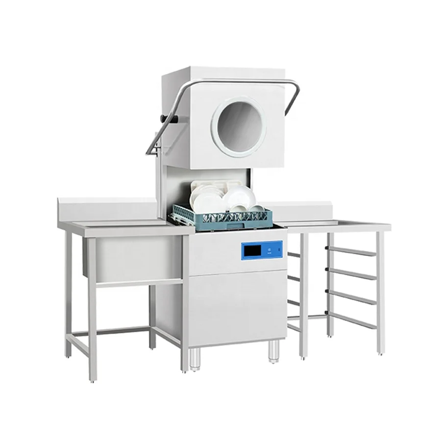 

Commercial Portable Automatic Dishwasher Stainless Steel Freestanding Electric Power Source for Restaurant Bar & Hotel Use