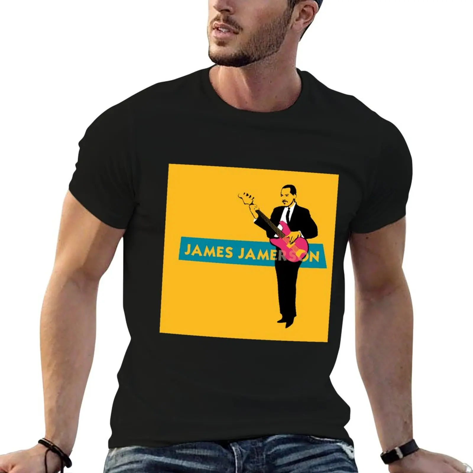 

JAMES JAMERSON T-Shirt cotton tshirt 100% t shirt for man man t shirt cotton high quality T-Shirt