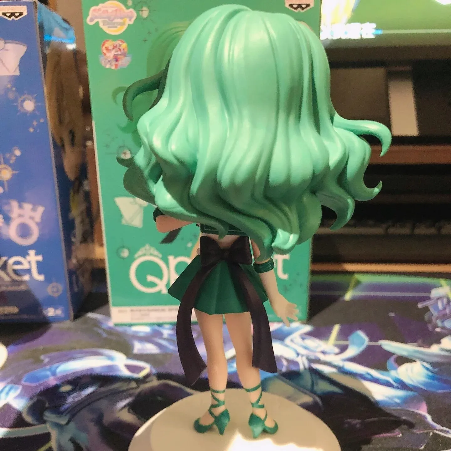 Qriginal Bandai Sailor Moon Qposket Neptune Uranus Figurine Anime Pvc Model Toy Collectable Kids Birthday Gifts