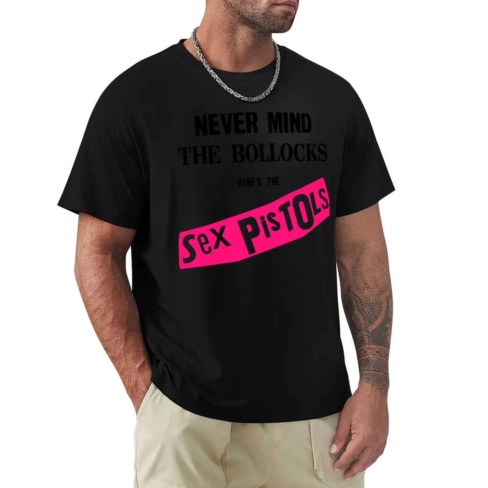 Never Mind the Bollocks T-Shirt cotton t-shirt plain for man package T-Shirt