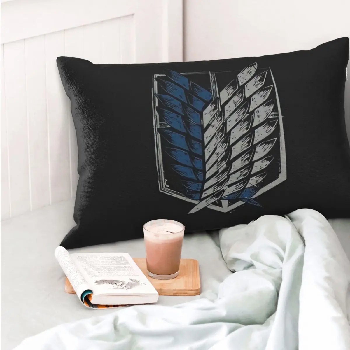 Shingeki No Kyojin Attack On Titan Wings Rectangle Pillowcase Cushion Cover Decorative Bedroom Bed Home Comfort Throw Pillow