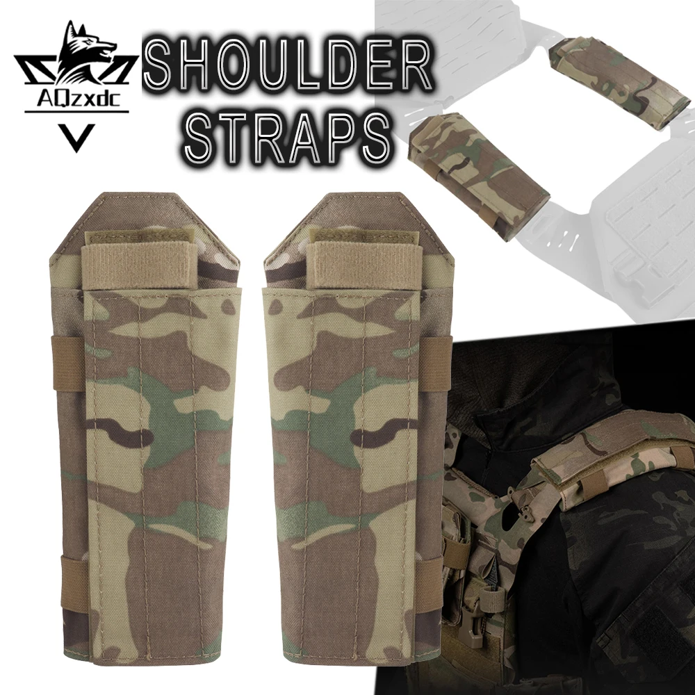 

1Pair Tactical Universal Shoulder Straps Comfort Cushion Mesh Padded Camo Cushioning Shoulder Pad for Hunting Airsoft Training
