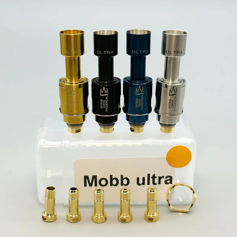 

DSX Monarchy Mobb Ultra Style RBA Bridge Vape Bridge SS316L MTL/DL Tank With 1.0/1.2/1.5/2/2.5/3mm pin for BB Billet Boro Mod