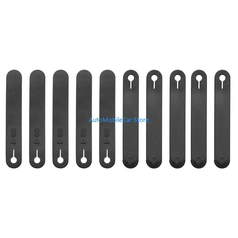 G8TE Rubber Cable Straps Wire Organizers for Bundling Earphone, Phone Motorcycle Brake Line Reusable Cable Ties