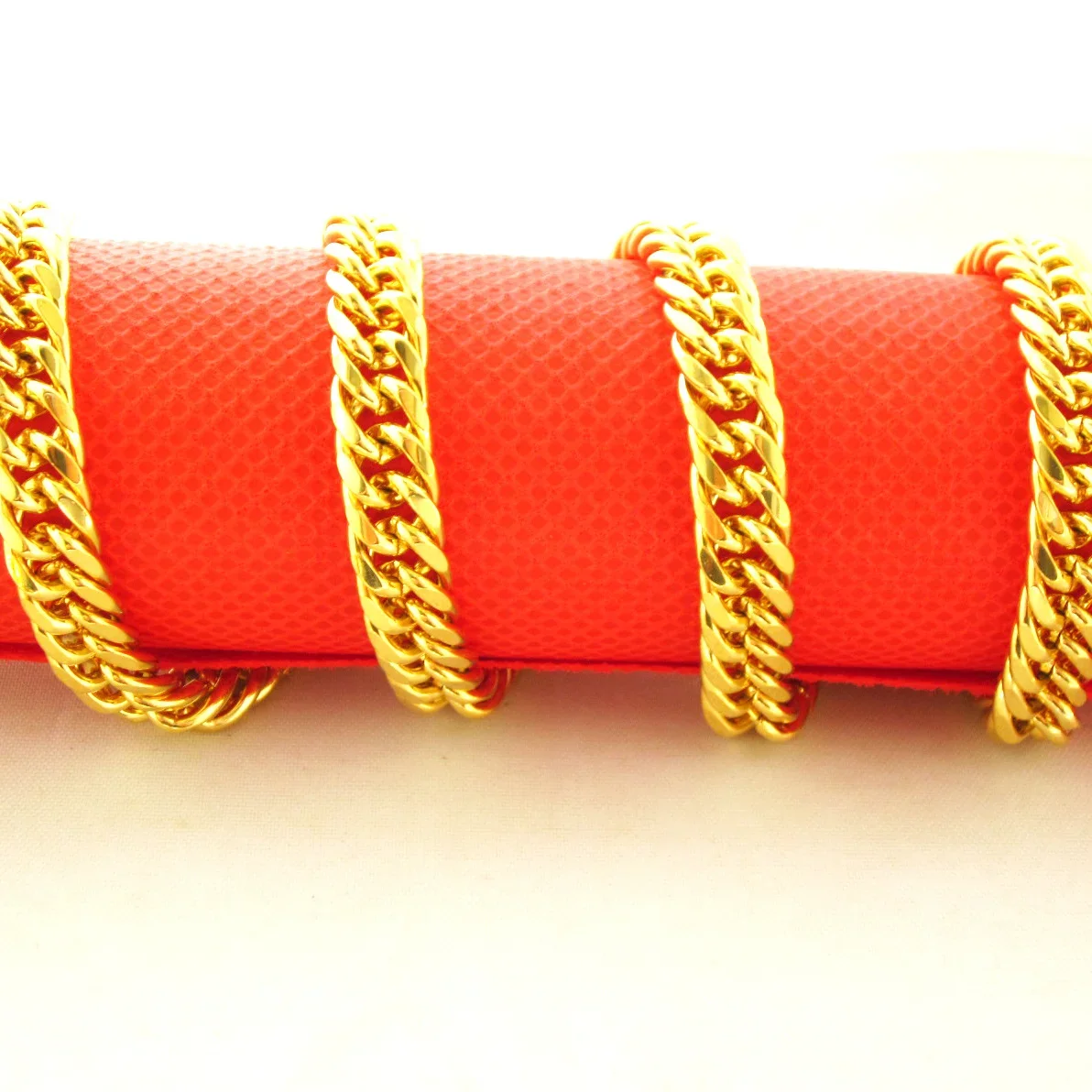 24k Necklace for Men and Women Horse Whip Thailand Tank Boss 999 Color Real Gold Plated 18k Chain Does Not Fade for Women's Gifs - Image 3