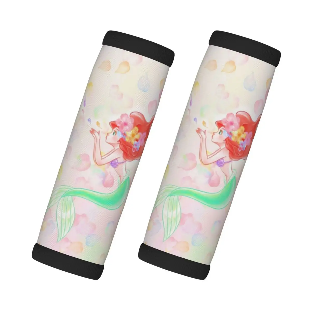 

Custom The Little Mermaid Luggage Handle Wrap Suitcase Identifier 2 Pack Princess Ariel Refrigerator Handle