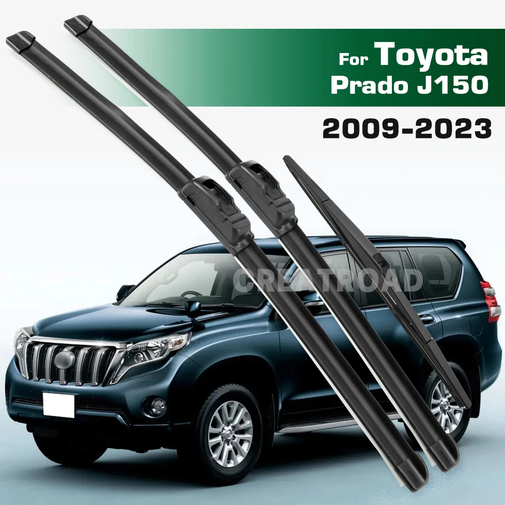 

GREATROAD Стеклоочиститель с левым и правым рулем, комплект передних и задних щеток стеклоочистителя для Toyota Prado J 150 J150 2009-2020, лобовое стекло, окно