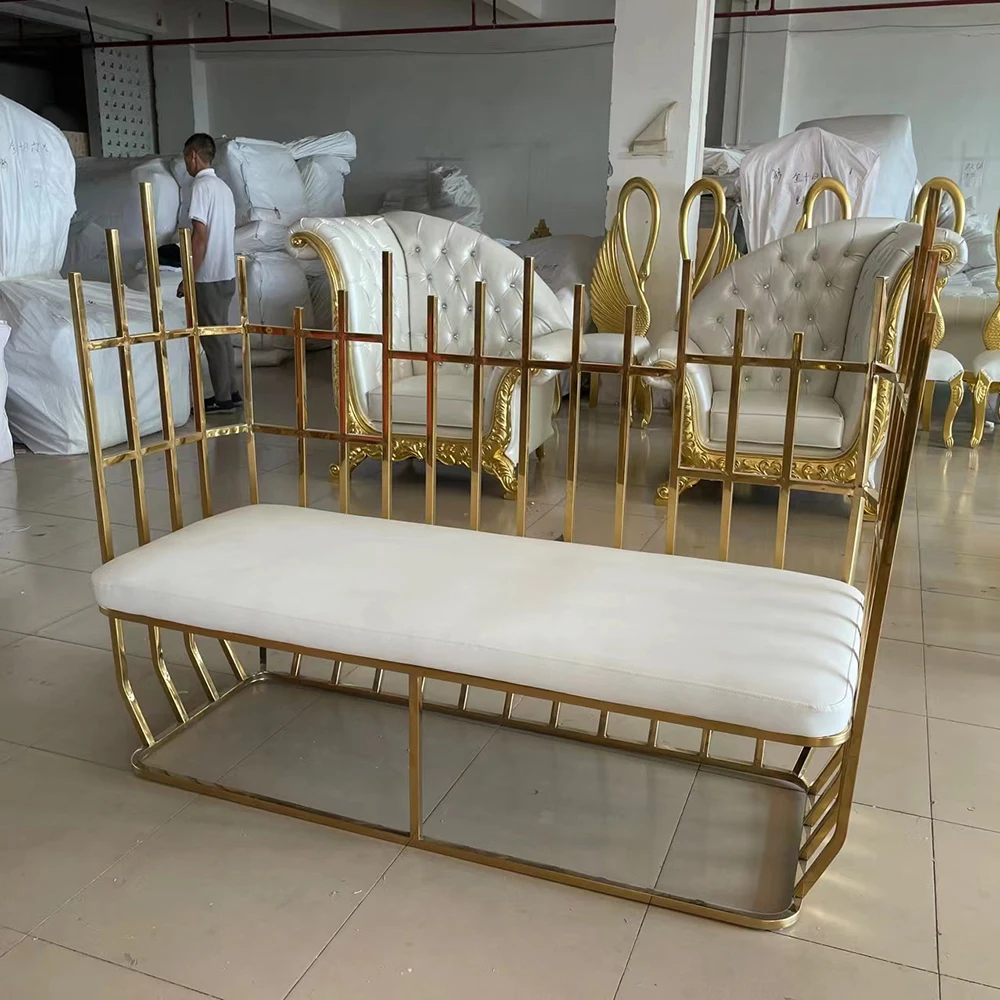 Factory Sale Royal Wedding Throne Sofa Chairs For Bride And Groom Used Wedding Chairs