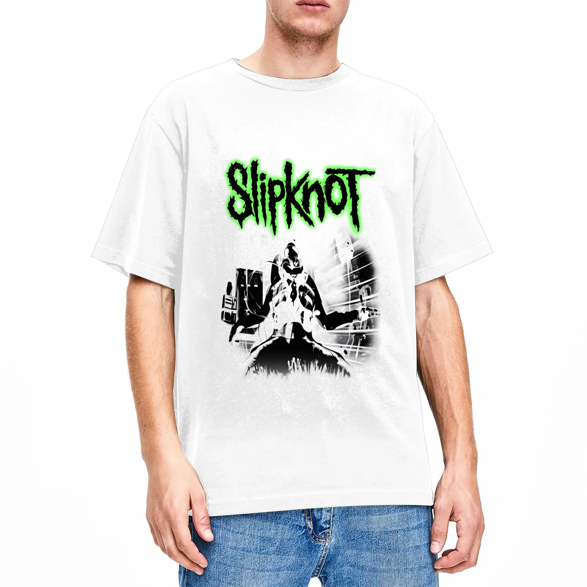 Rock Band S-Slipknoted T-Shirts Men  Novelty Pure Cotton Tees O Neck Short Sleeve T Shirt Gift Idea Clothes