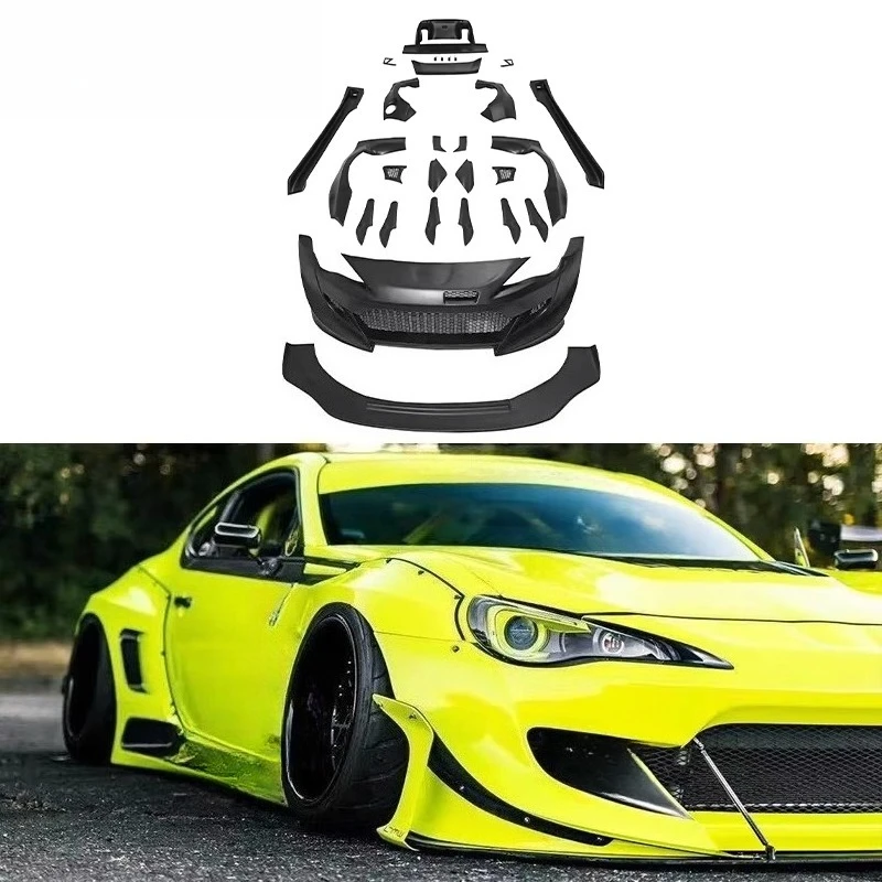 

V3 Style Wide Body Kit for GT86 BRZ ZN6 ZD6 FR-S 2012-2019 Front Bumper Spoiler Side Skirt Performance Kit