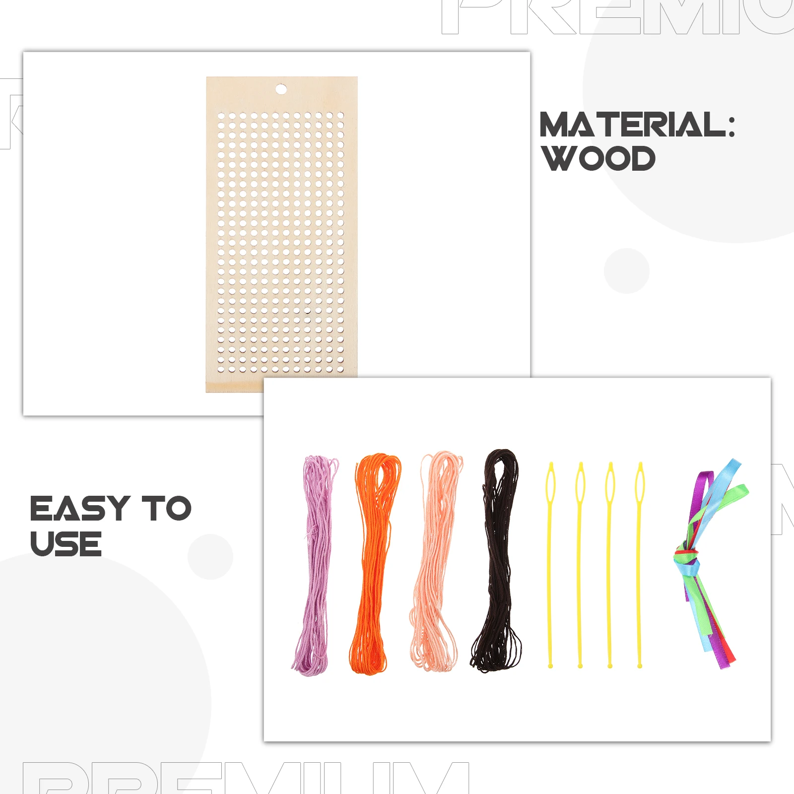 

1 set 1 Set Of Wooden Bookmarks Diy Kit Blank Hollow-Out Handmade Embroidery Cross Stitch Hanging Portable Student Gift For Kids