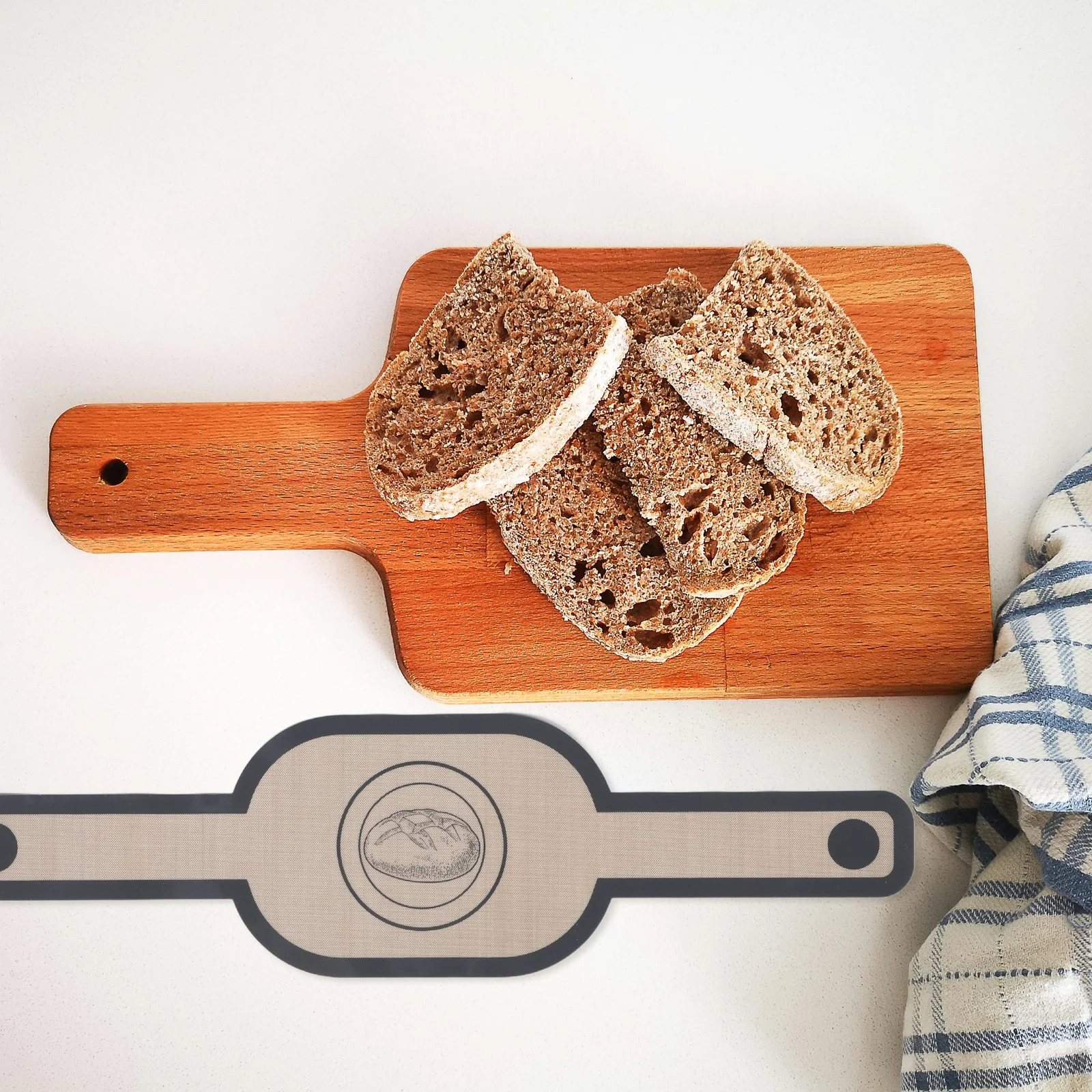 

Silicone Bread Sling For Sourdough Baking Long Handle Oval Reusable Mat Dutch Oven Liner Heat Resistant Baking Sheet