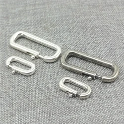 1 Piece of 925 Sterling Silver Oval Spring Ring Trigger Clasps for Necklace Bracelet