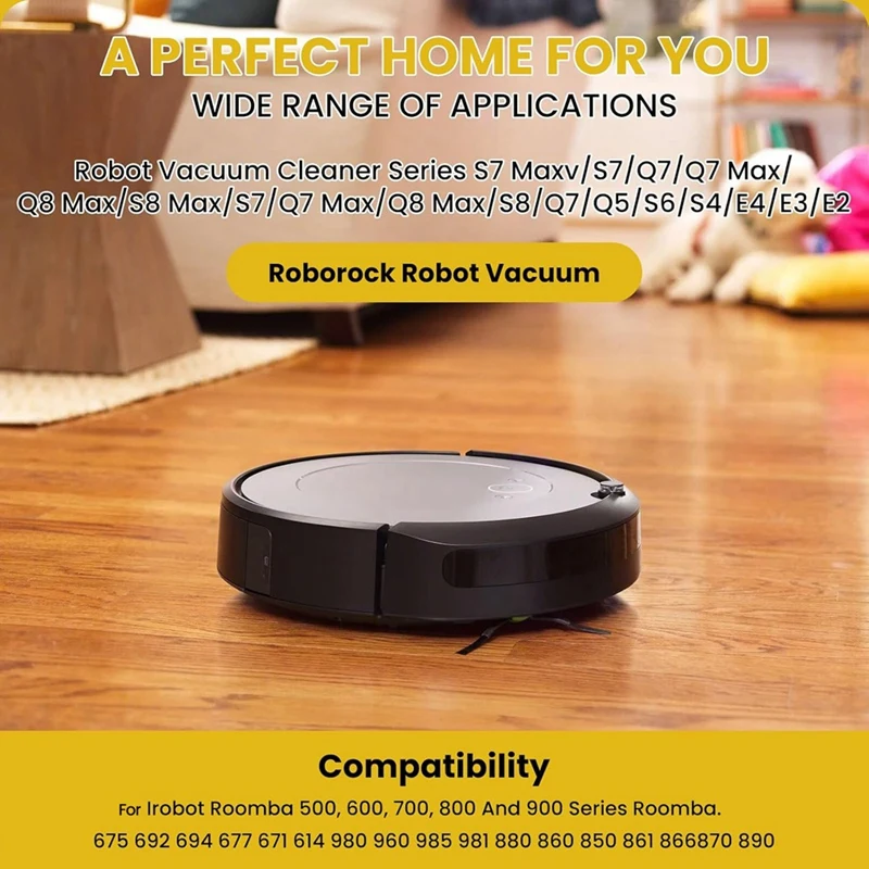 การเปลี่ยนแปรงด้านข้าง 4 ชิ้นสําหรับ Roborock S8 Pro Ultra, S7 Max Ultra, Qrevo, Qrevo Slim Series Parts