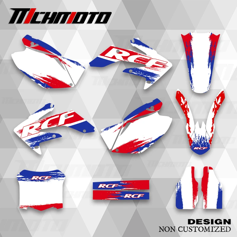 

MCHMFG For HONDA CRF 2004 2005 CRF250 2006 2007 CRF 250 2008-2009 Graphics Decals Stickers Motorcycle Background Custom