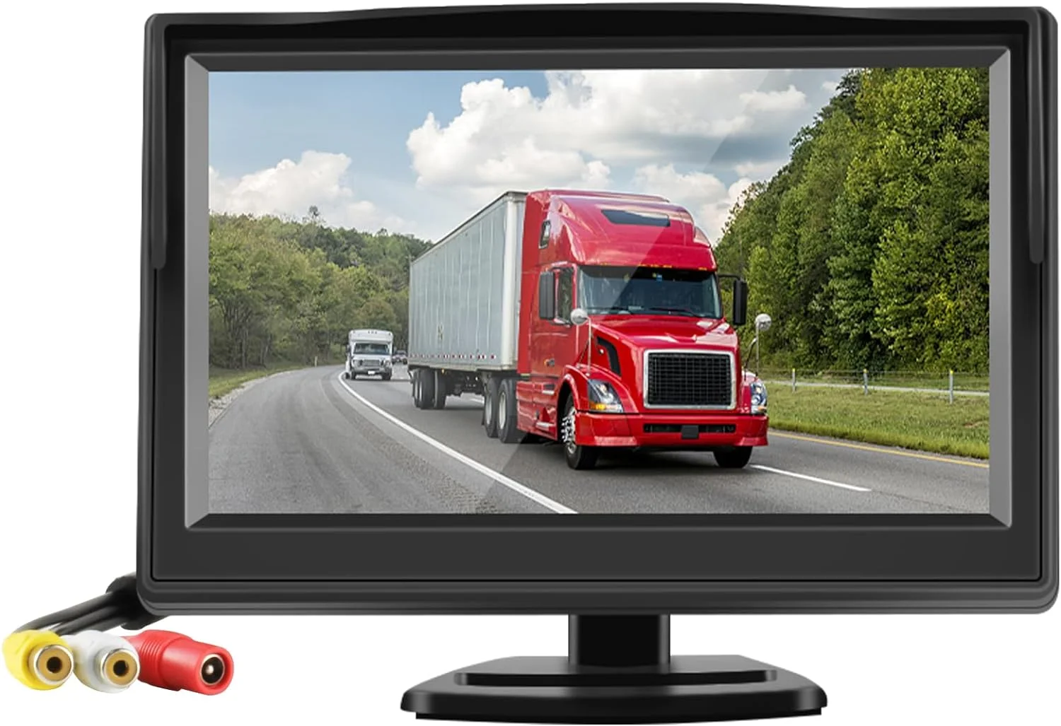 5 Zoll TFT LCD Auto Monitor System 2 Kanäle Rückansicht Monitor mit Kamera 2 Video Eingang 5 Zoll Dashboard Rückansicht Monitor