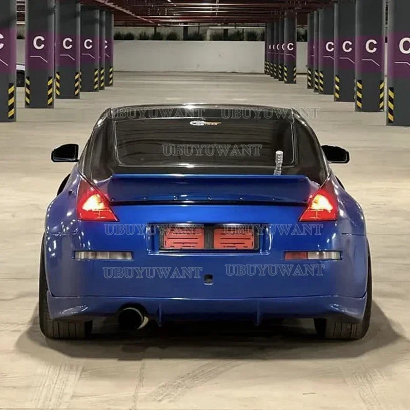 Для Nissan 350Z Fairlady Z34 2003-2008 годов (пластик ABS - матовый черный) |   Спойлер-«утиный хвост» Rocket Bunny Style для крышки багажника