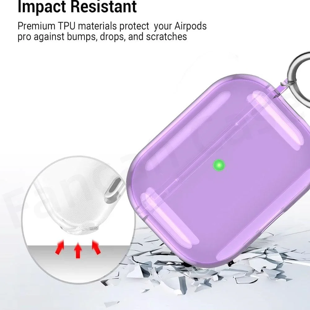 حافظة شفافة لأجهزة Airpods Pro 3 لأجهزة Airpods Pro 3rd Generation حافظة جديدة 2025 حافظة شفافة كاملة من البولي يوريثان لأجهزة Airpods Pro 3