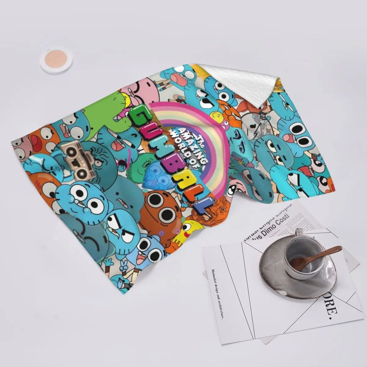 Custom The Amazing World Of Gumball Soft Face Towel Quick Dry Pool Bath Cotton Towels Absorbent Quick