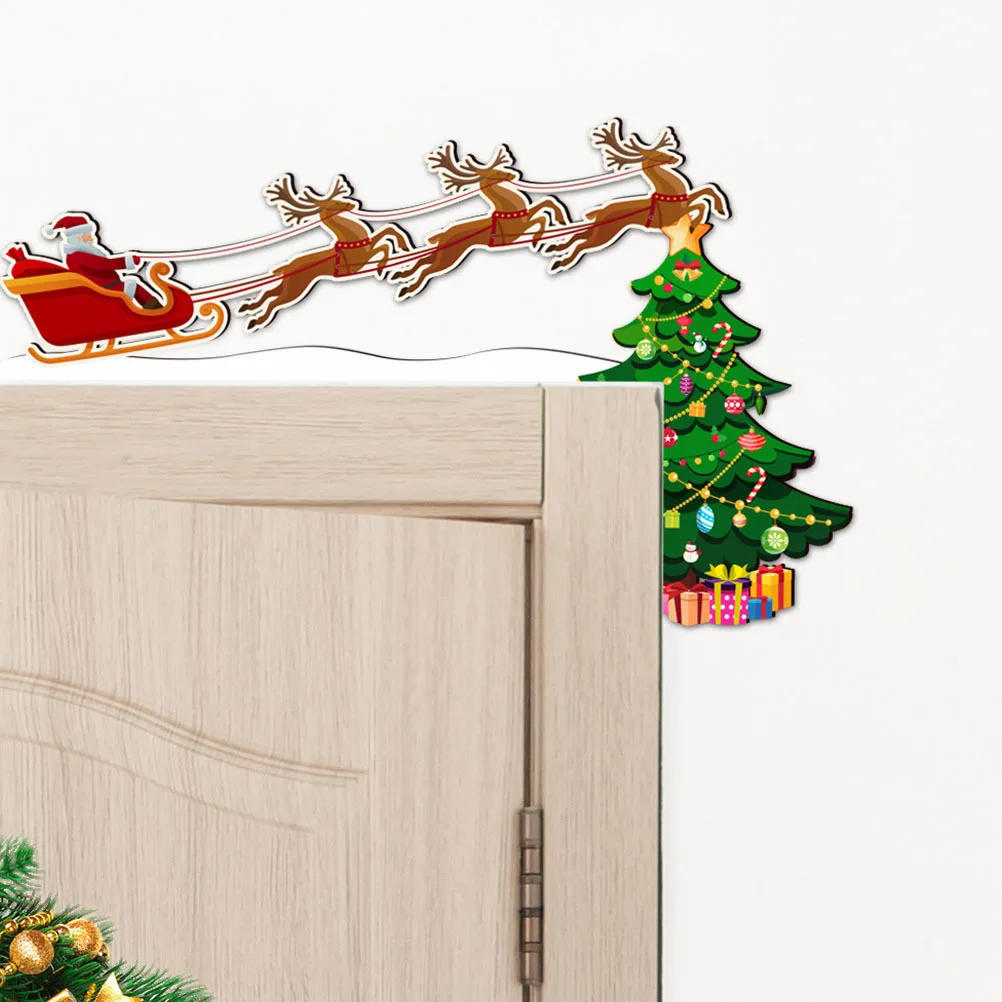 

Christmas Door Frame Decor Stylish Wooden Xmas Hanging Ornament Home Decoration Christmas Door Frame Decor